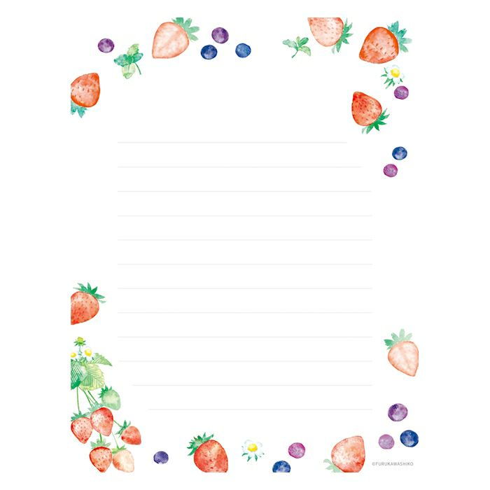 Berry Berry Today's Letter Set · Furukawashiko