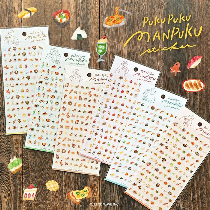 Bread Pukupuku Manpuku Series Sticker Sheet · Mind Wave
