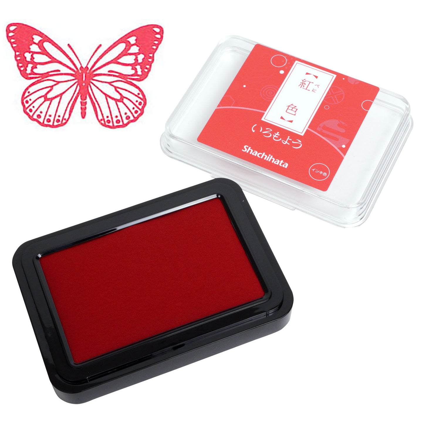 Red · Shachihata Iromoyo Oil-Based Ink Pad
