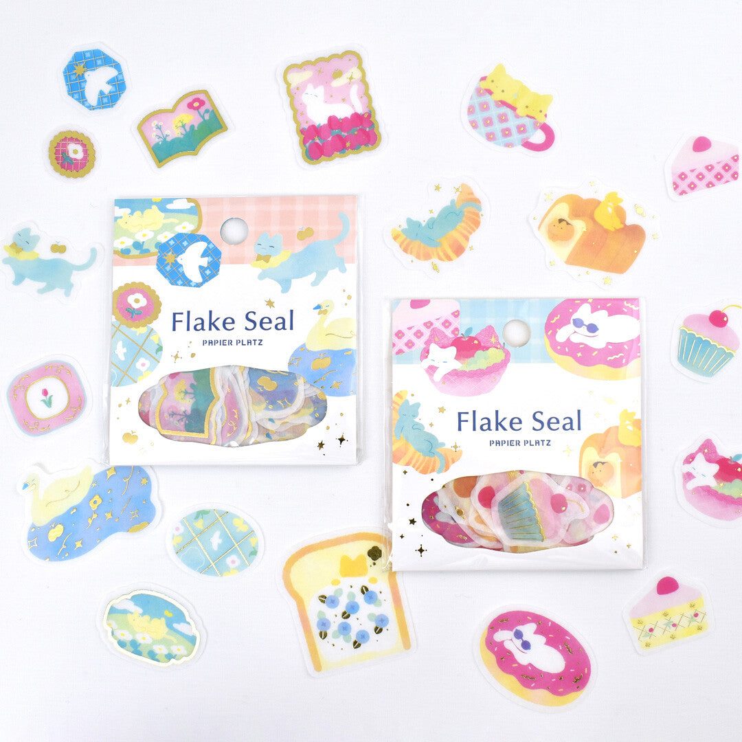 Nodoka Miyashita Nekoneko Biyori Gold Foil Flake Sticker · Papier Platz