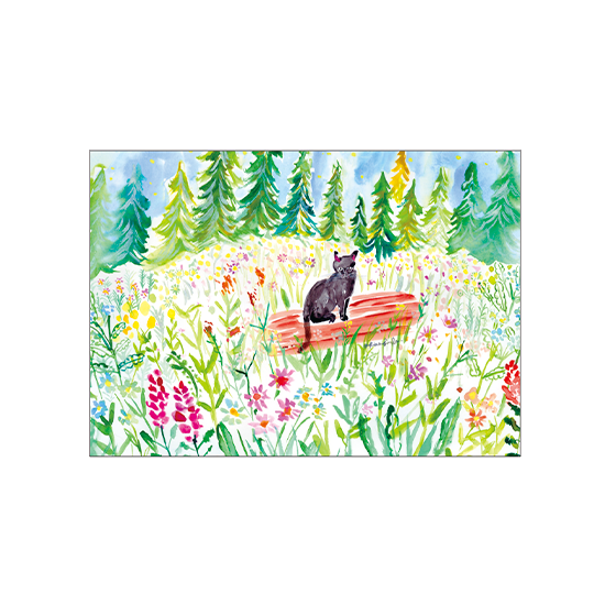 Cat and Field Memo Pad · Paper Message