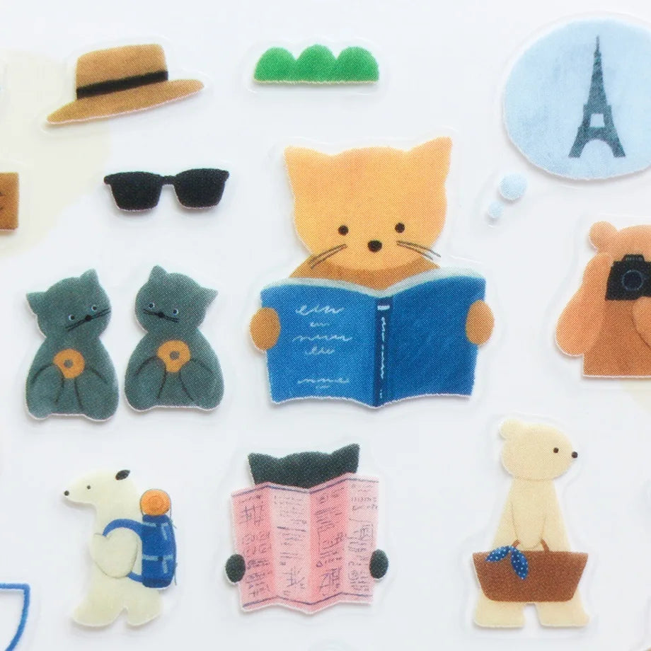Let's Go on a Trip! Mariko Fukuoka Stickers · Cozyca