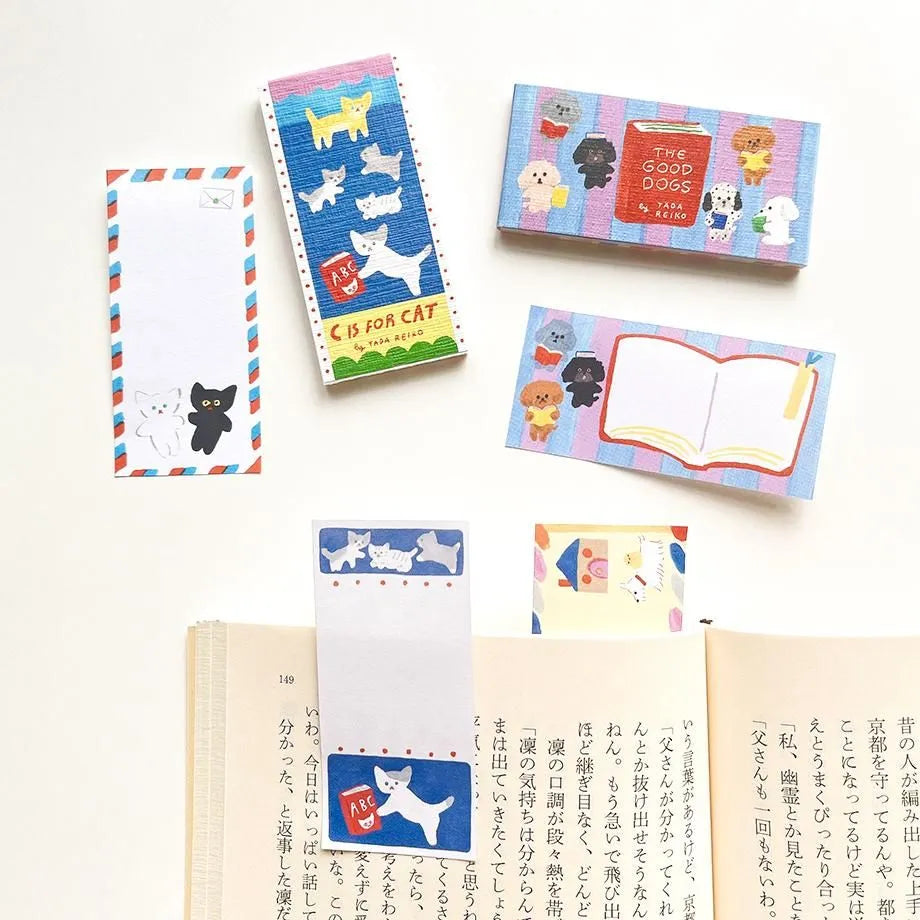 C is for Cat & The Good Dogs Reiko Tada One Line Sticky Notes · Cozyca