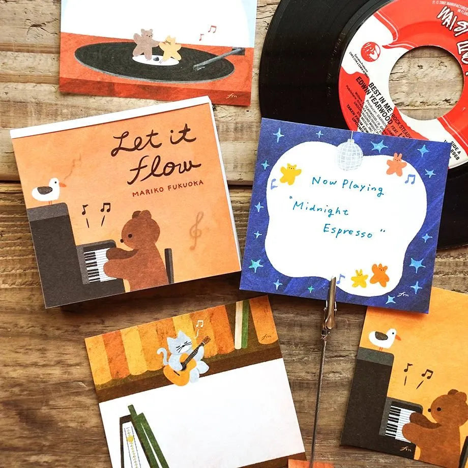Let it Flow Mariko Fukuoka Memo Pad · Cozyca