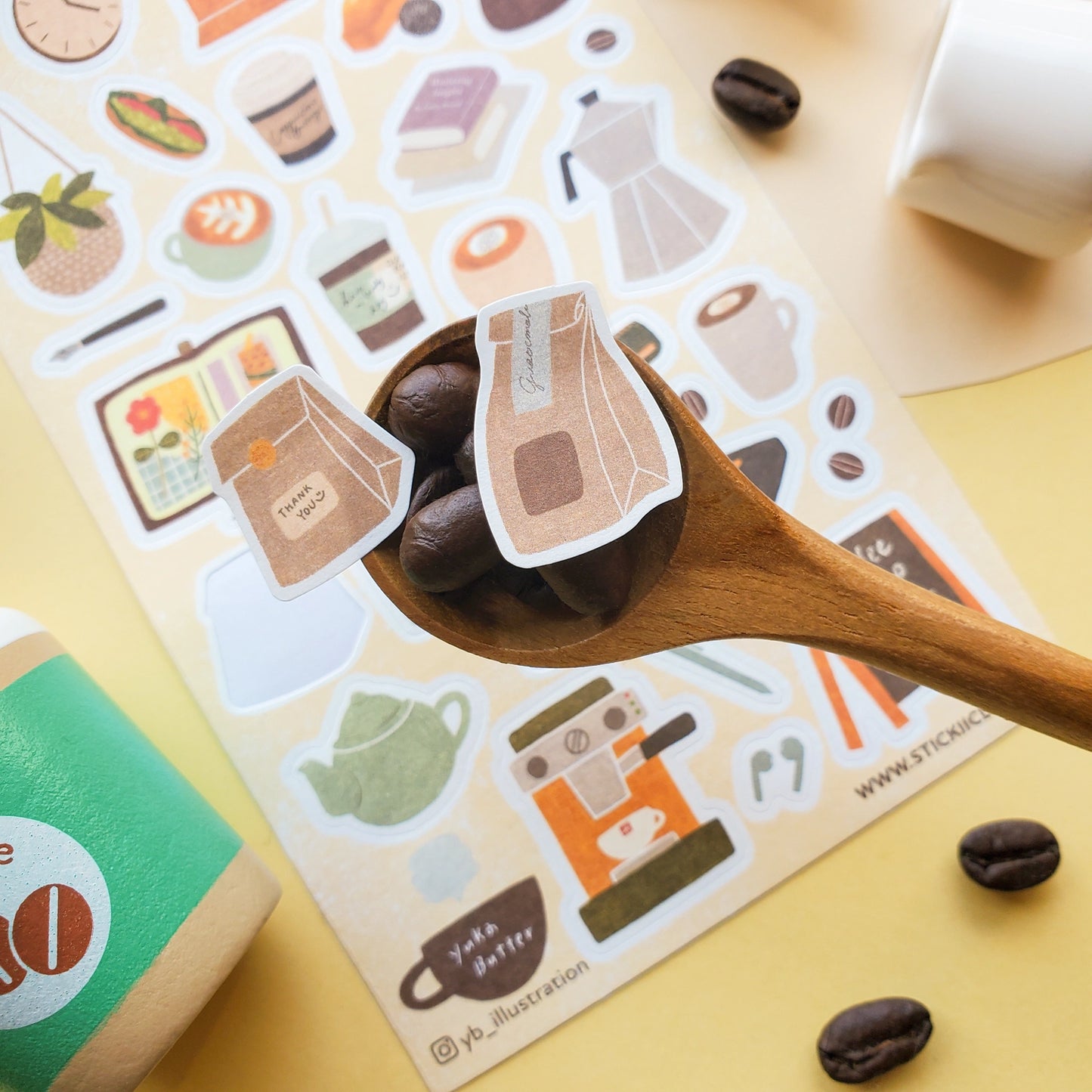 Cafe Joy Sticker Sheet · STICKII