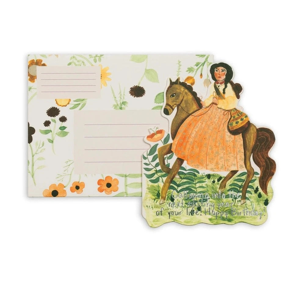 Galloping Birthday Die Cut Card · Small Adventure