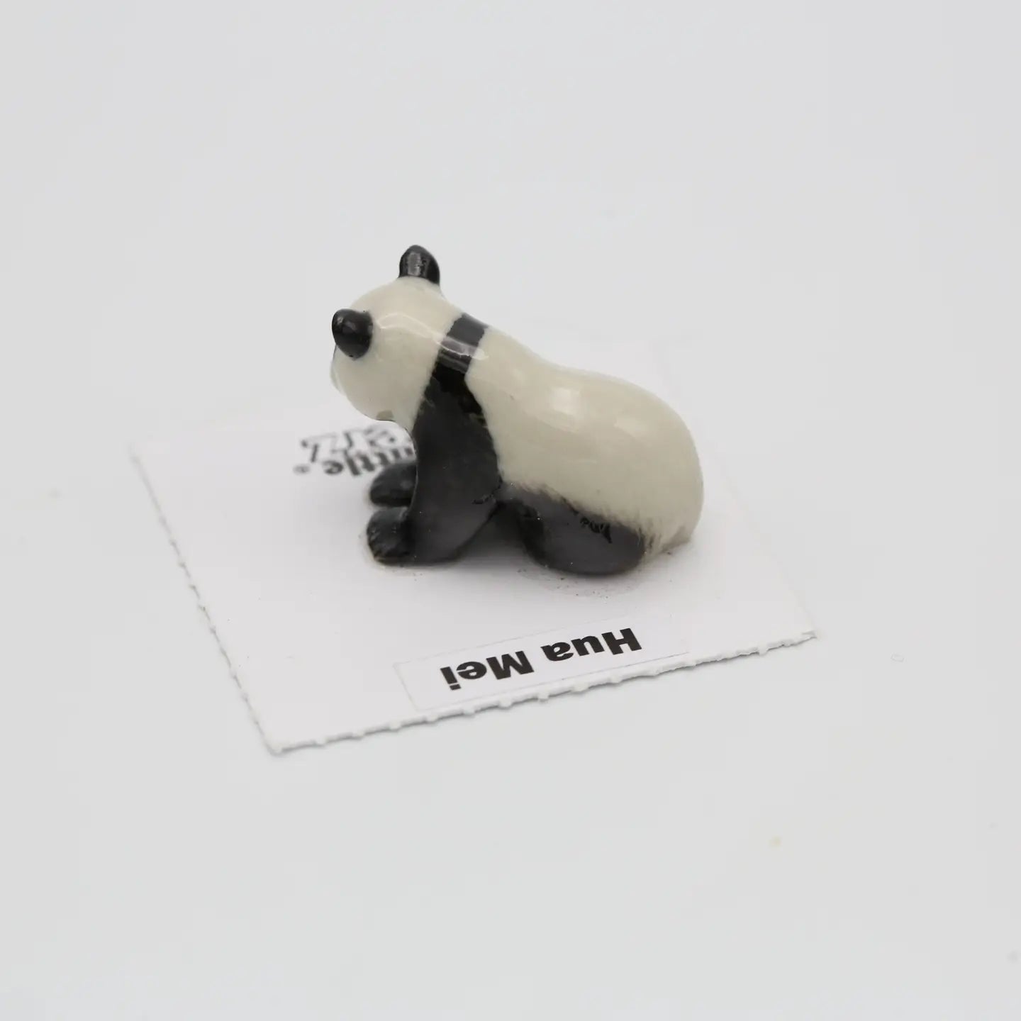 Hua Mei Panda Sitting Porcelain Miniature · Little Critterz