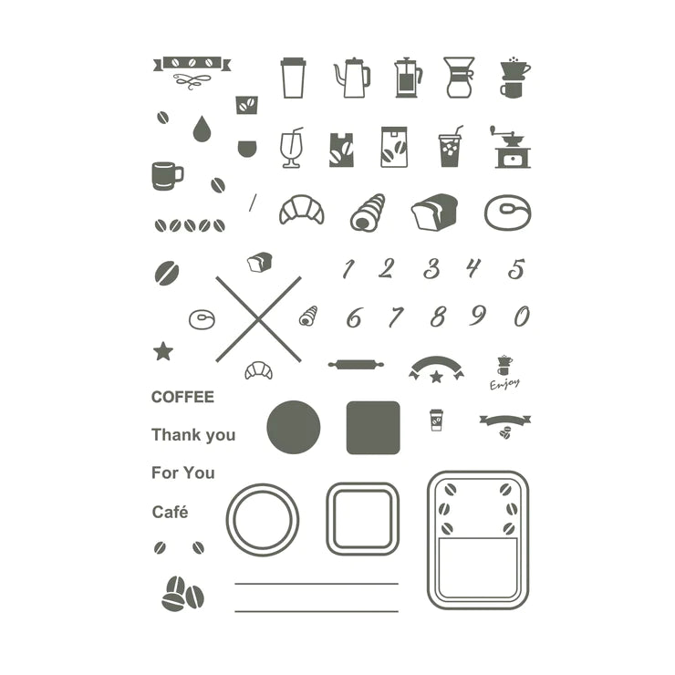 Fukuwake Coffee Clear Stamps · Sakuralala