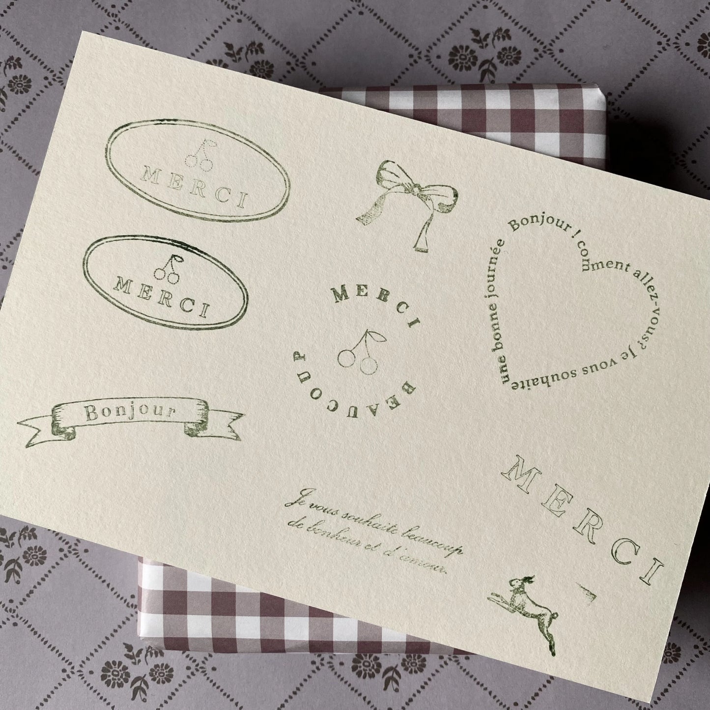 Mon cœur Wooden Stamp・Mon petit artiste