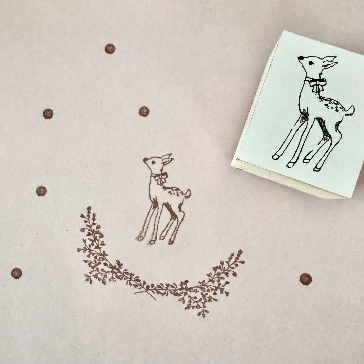 Bambi Deer Wooden Stamp・Mon petit artiste