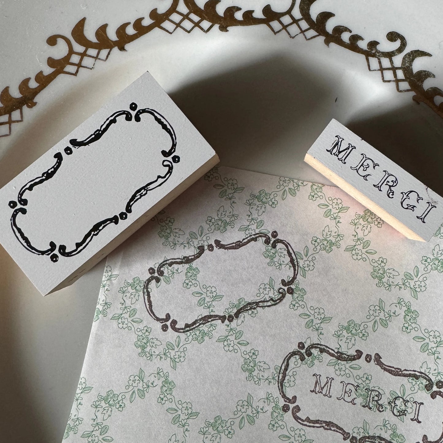 Ancient Frame 01 Wooden Stamp・Mon petit artiste