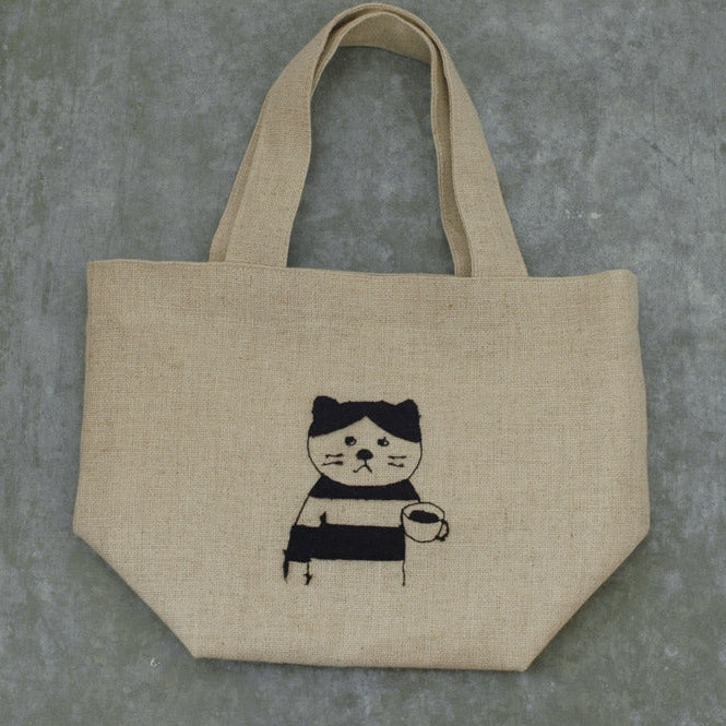 Sennokoto Embroidery Linen Lunch Bag · Classiky