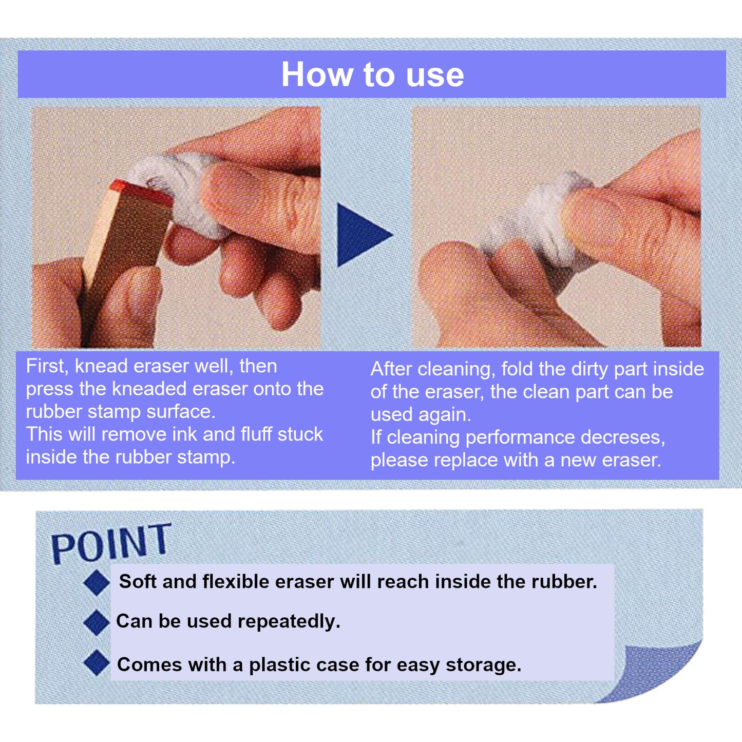 SEED Rubber Stamp Knead Eraser