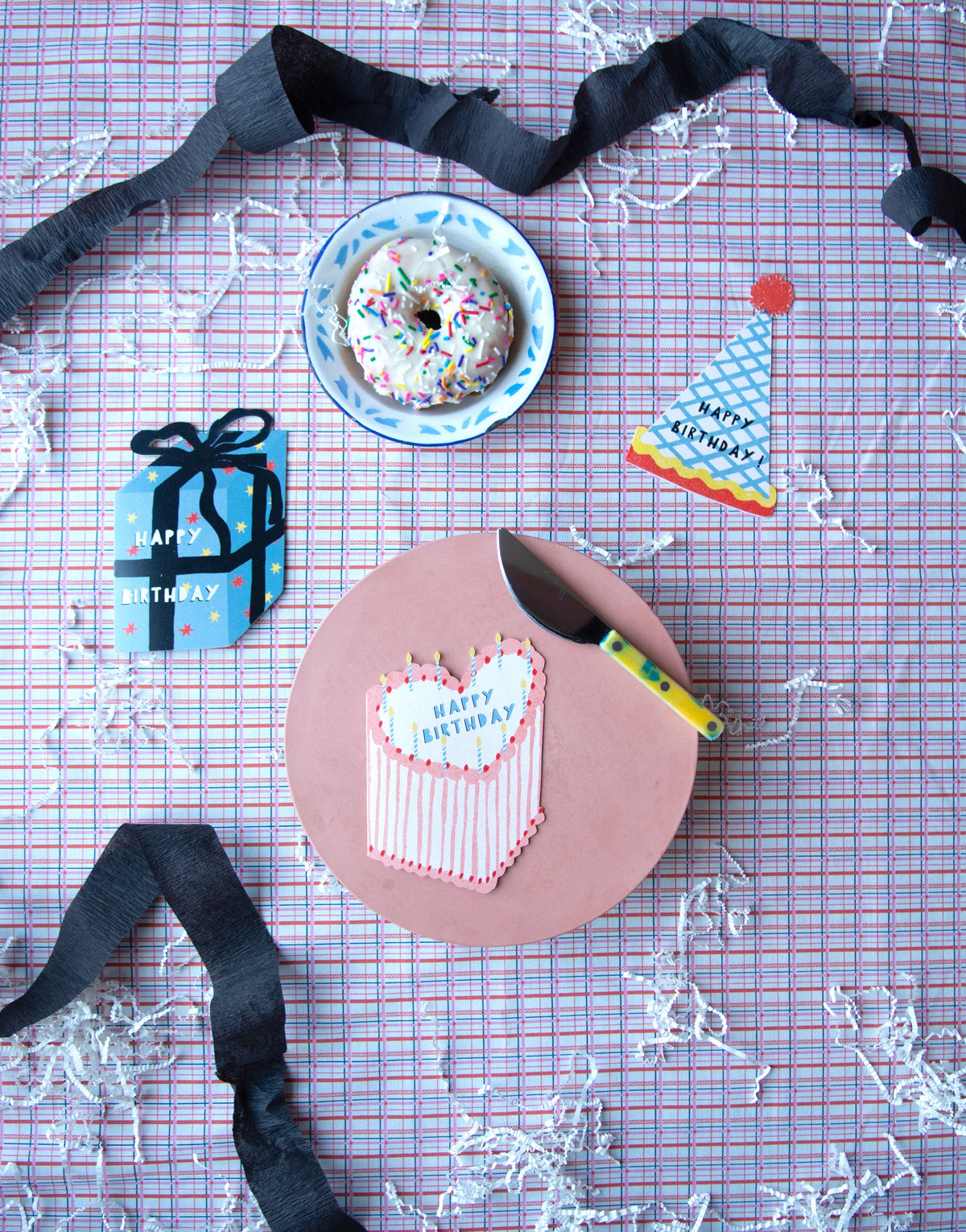 Blue Gift Birthday Card · Isatopia
