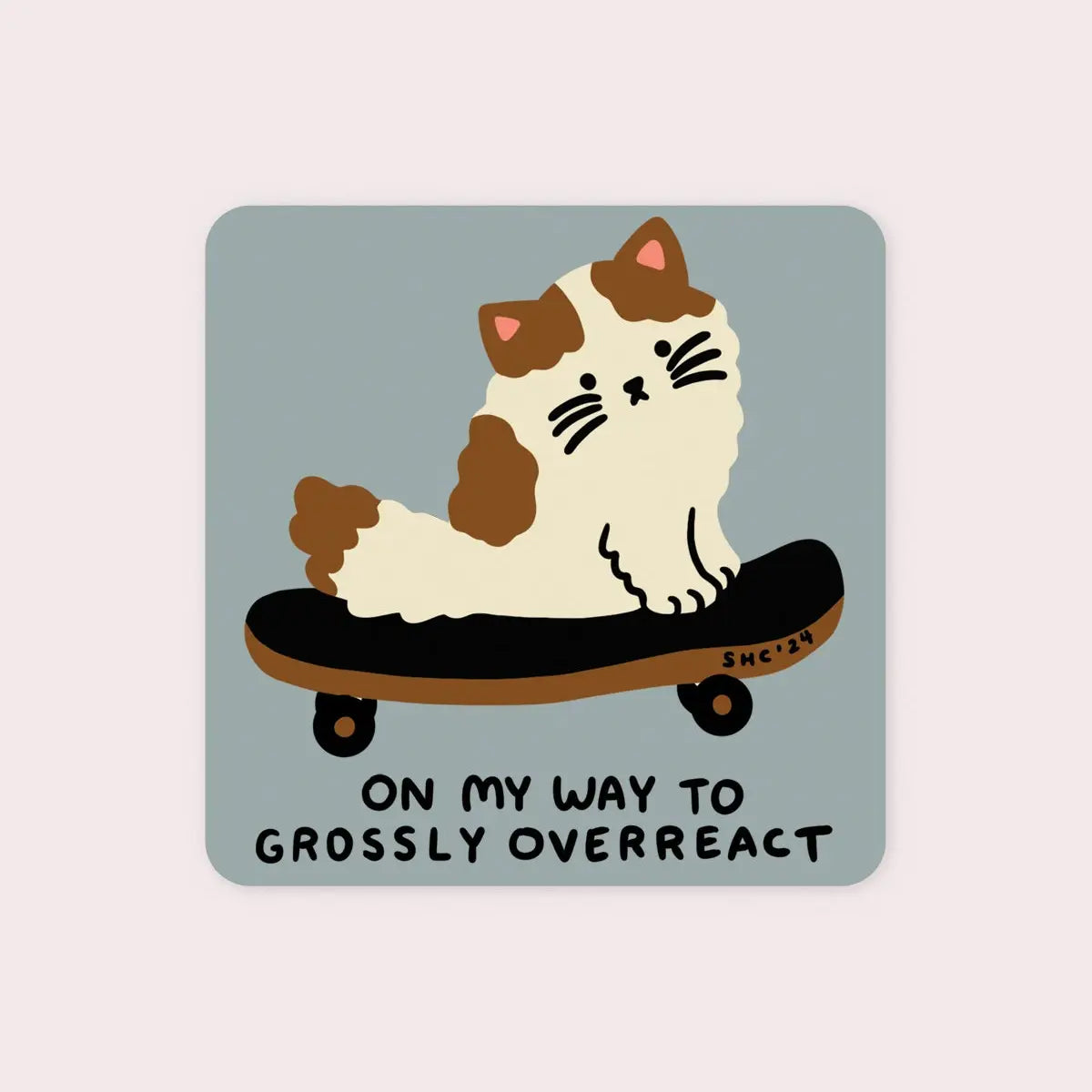 Overreact Vinyl Sticker · Stay Home Club