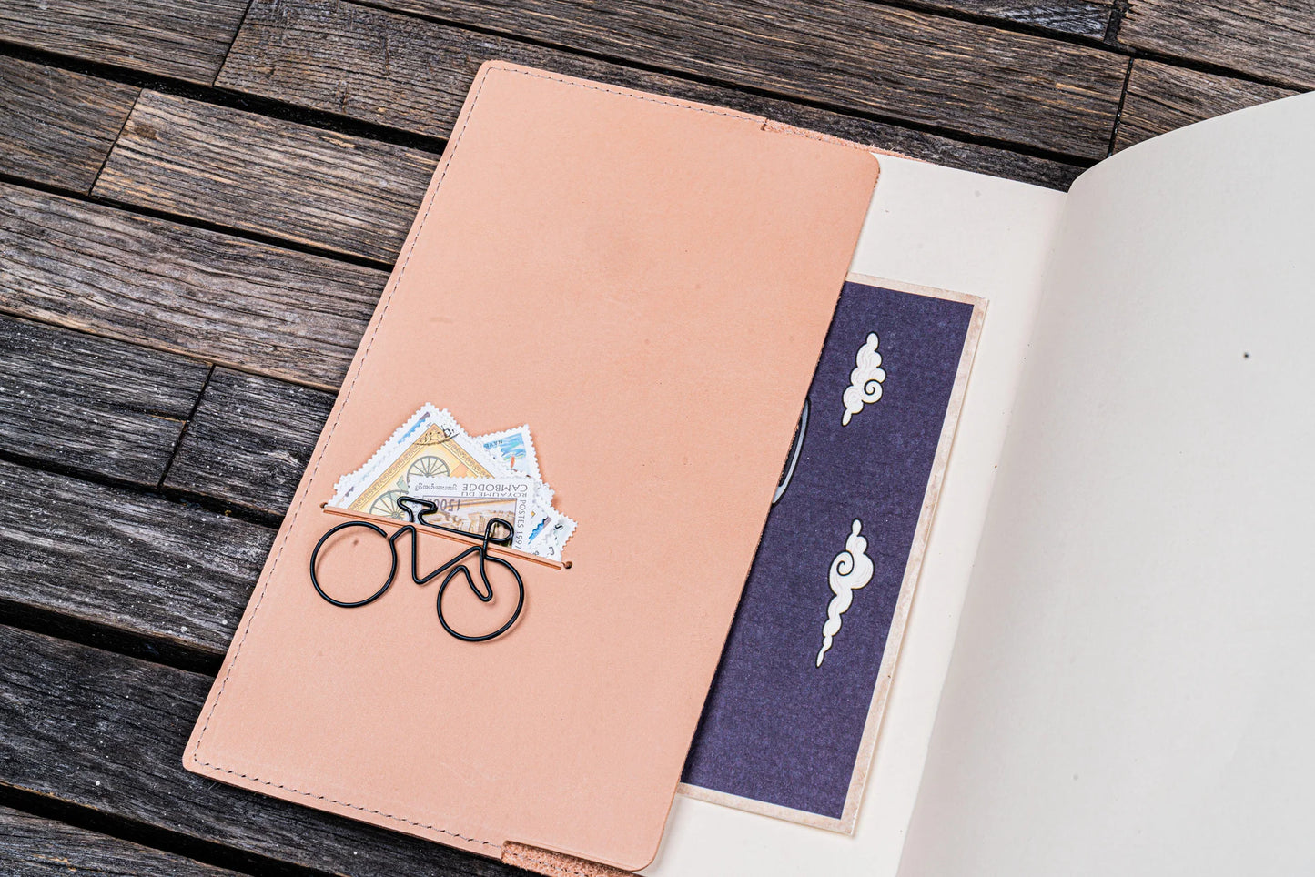 Undyed A5 Slim Leather Notebook Cover · Galen Leather Co.