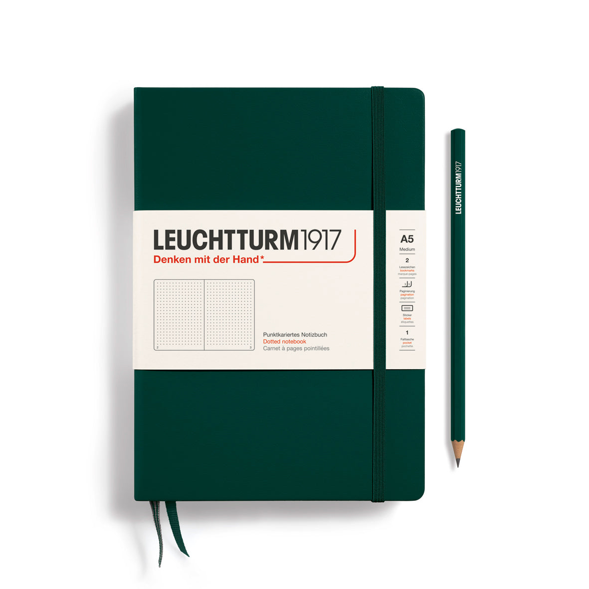Forest A5 Dot Grid Hardcover Notebook · Leuchtturm1917