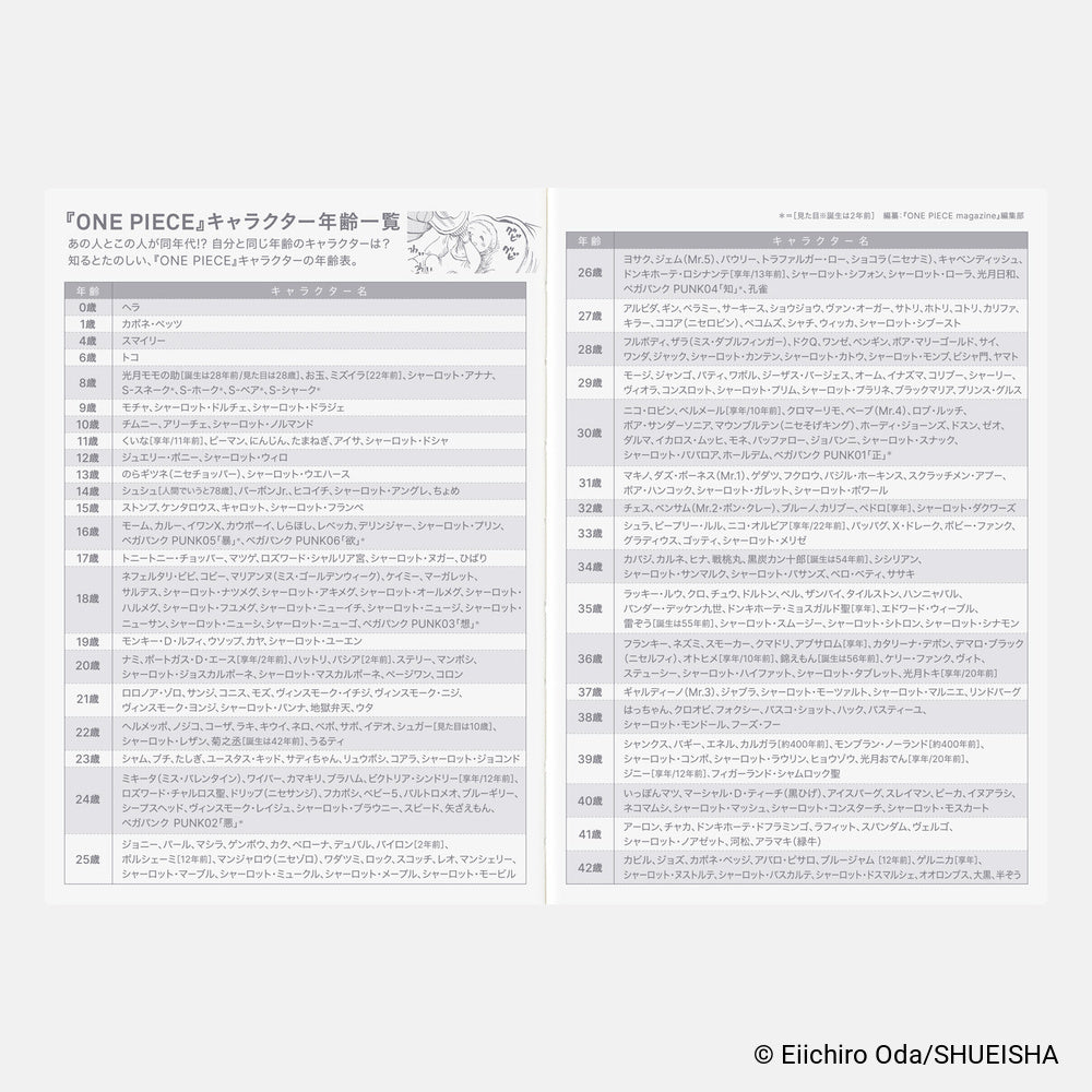 2027 Hobonichi Techo Japanese Original Book - One Piece Edition《A6 size/Daily/Jan start/Mon start》