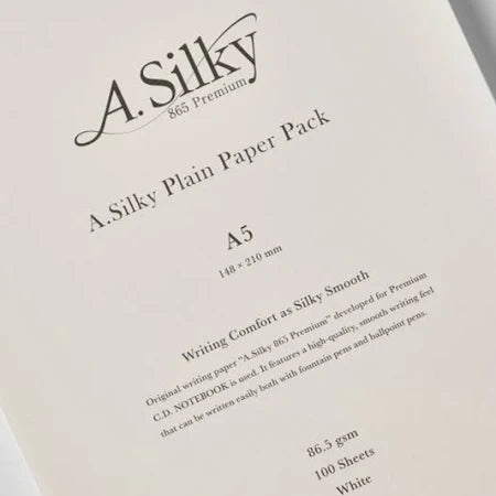 A. Silky Premium Plain A5 Paper Pack · Apica