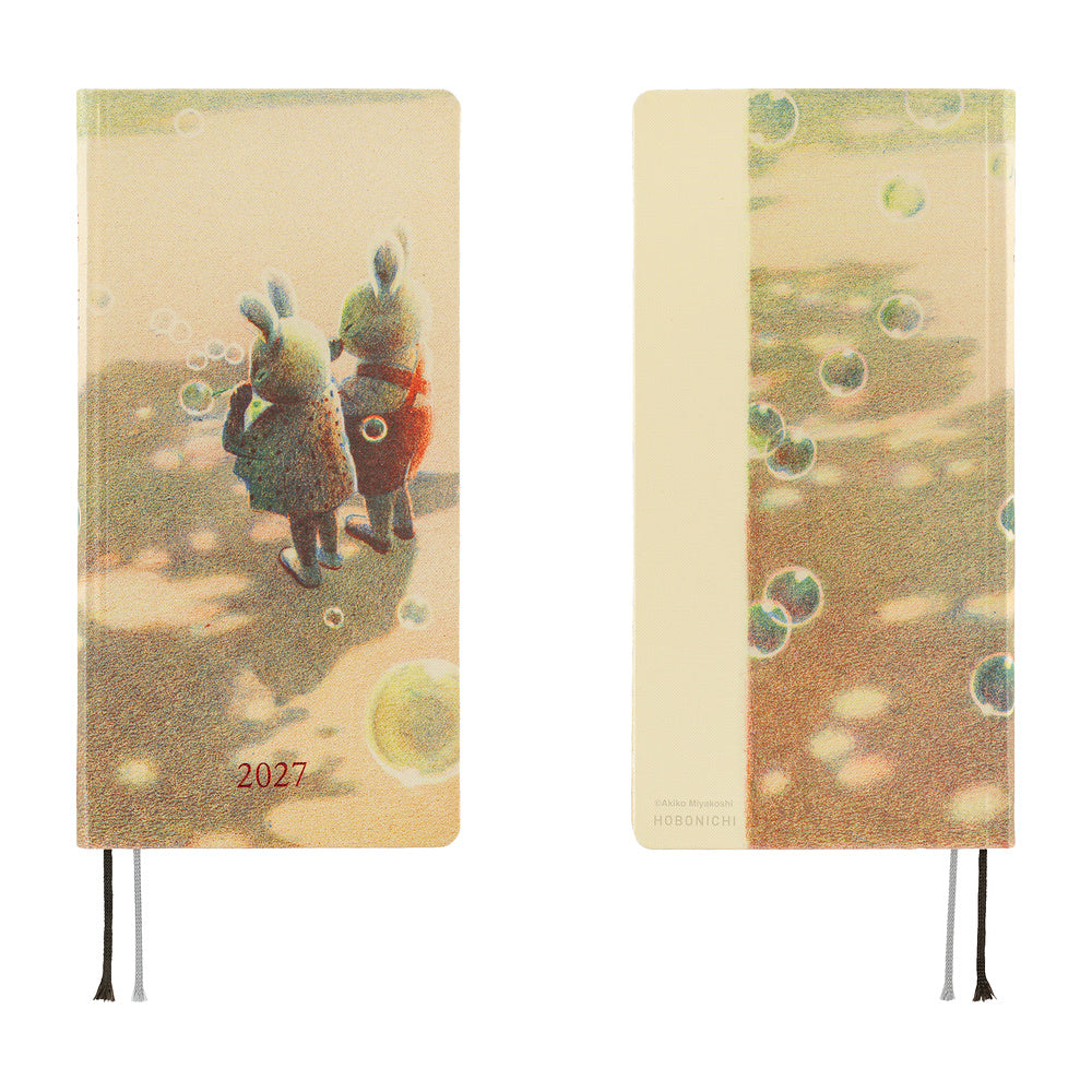 2027 Hobonichi Weeks Akiko Miyakoshi: Once, in SpringใENG/Tall & Slim/Jan startใ