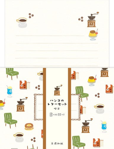 Retro Cafe Hanko Letter Set · Furukawashiko
