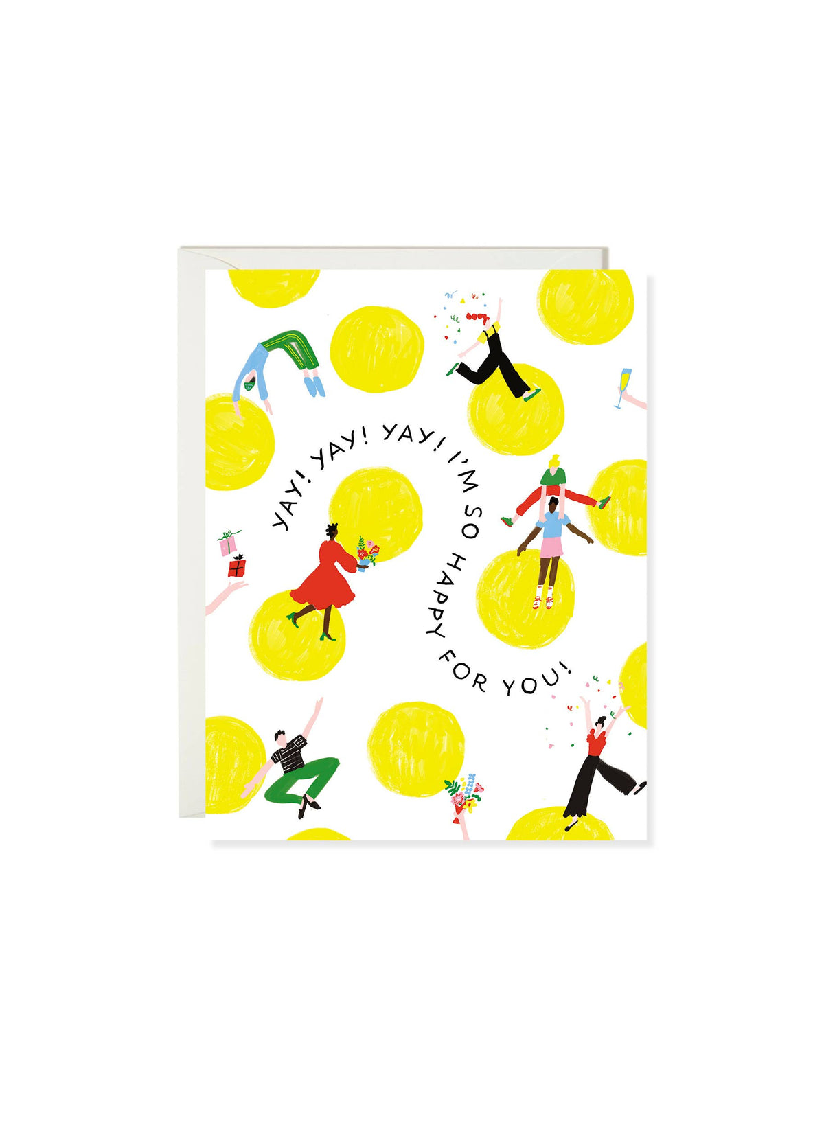 Polka Dot Dance Congrats Greeting Card · Karen Schipper