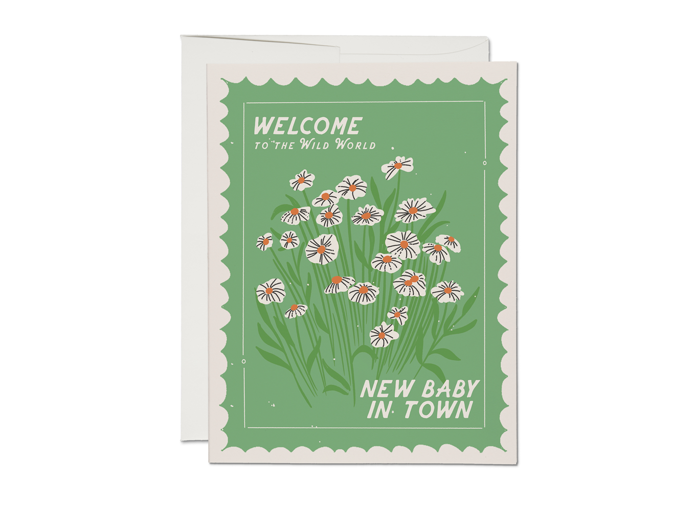 Wild World - New Baby in Town Baby Card · Red Cap Cards