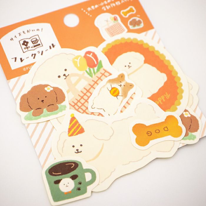 Dog Watashibiyori Flake Stickers · Furukawashiko