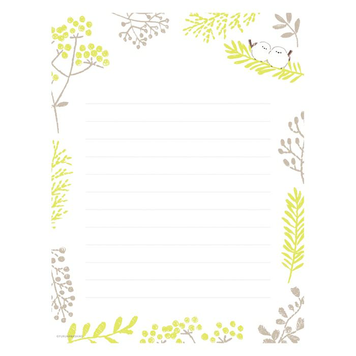 Shimaenaga Today's Letter Set · Furukawashiko