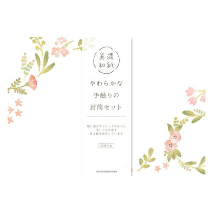Pink Flower Wreath Envelopes · Furukawashiko