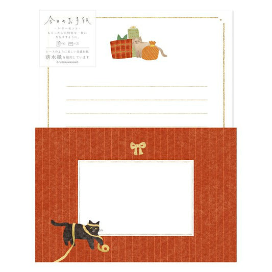 Presents & Cat Today's Letter Set · Furukawashiko