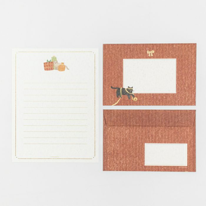 Presents & Cat Today's Letter Set · Furukawashiko