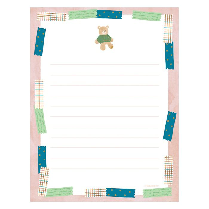 Knitting & Bear Today's Letter Set · Furukawashiko