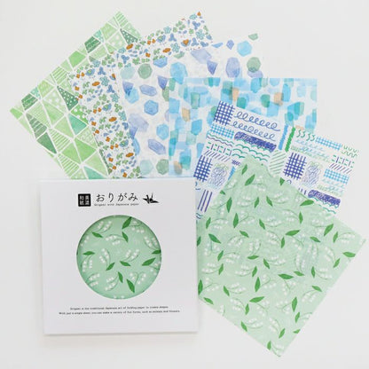 Midori Boxed Mino Washi Origami · Furukawashiko