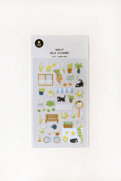 A Green Alley Sticker Sheet · Suatelier Design