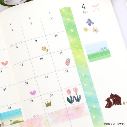 Nostalgia Washi Tape《6 Color Set》· Miki Tamura