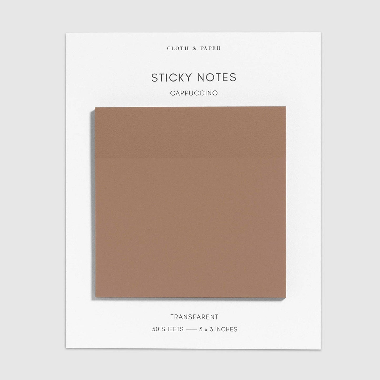 Transparent Cappuccino Sticky Notes · Cloth & Paper