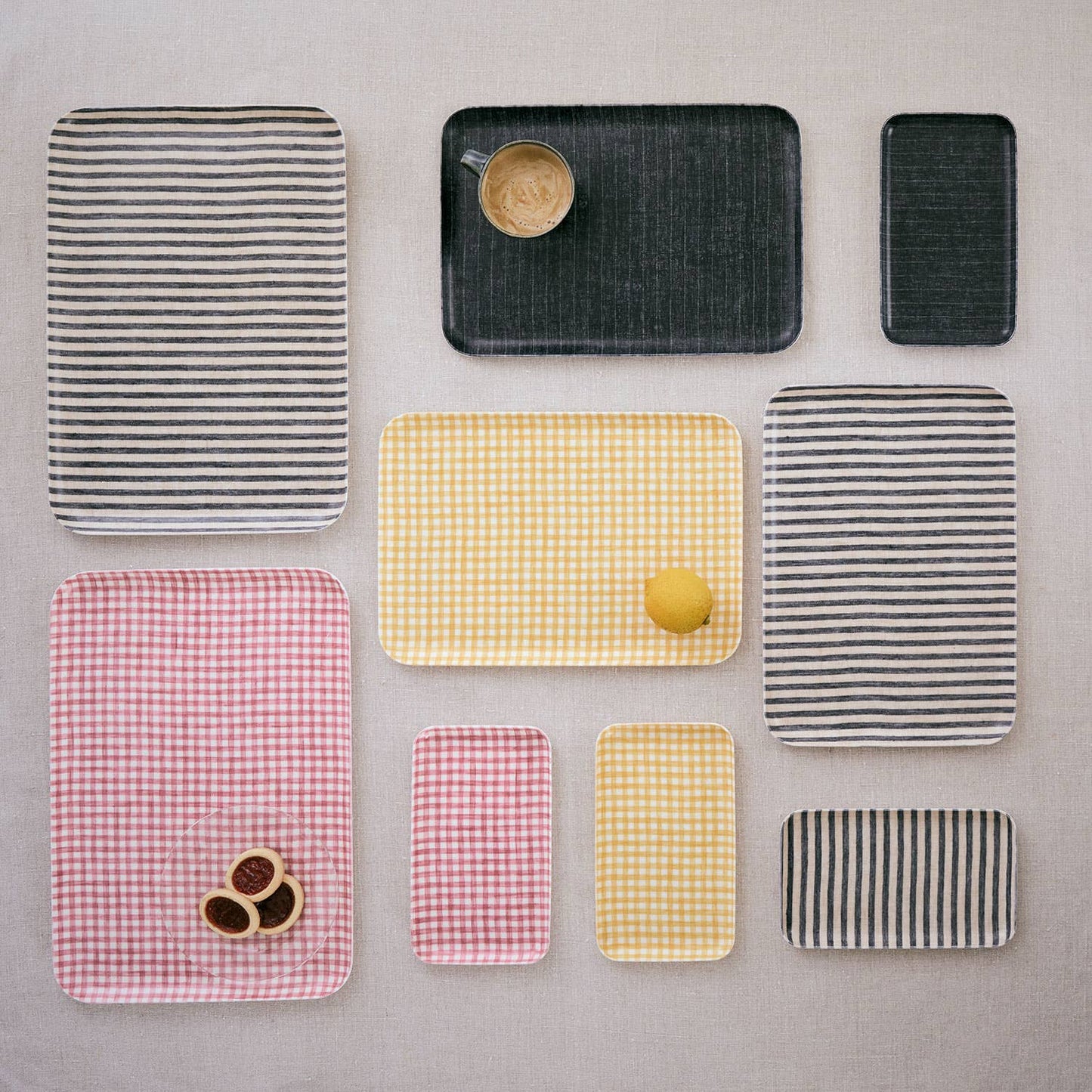 Harper Linen Coated Tray · Fog Linen Work