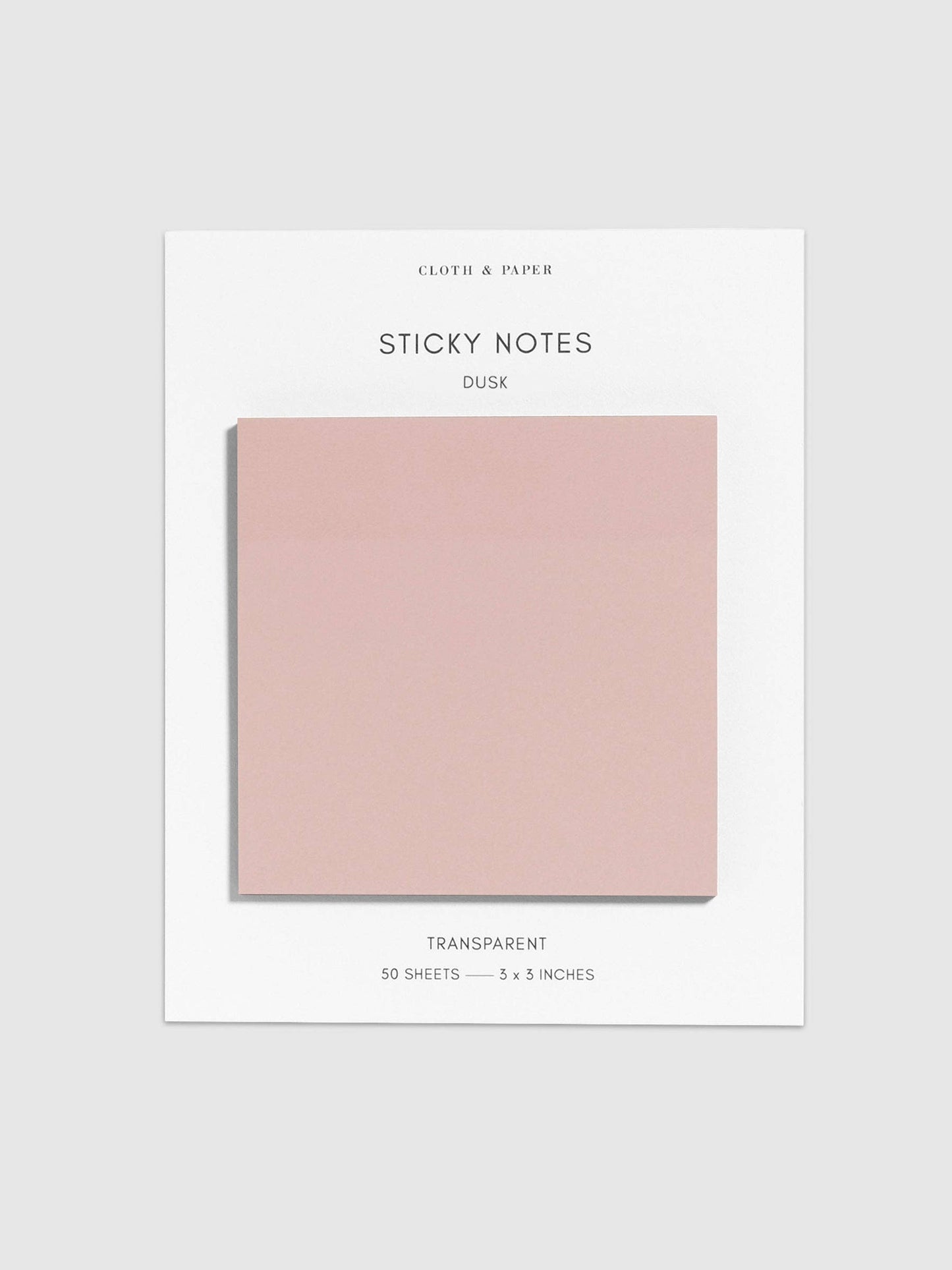 Transparent Cappuccino Sticky Notes · Cloth & Paper
