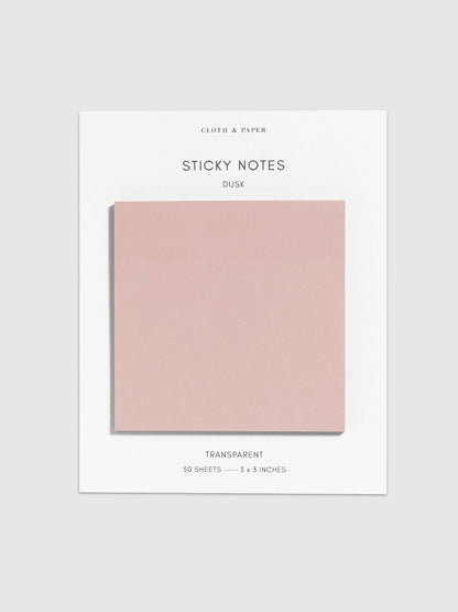 Transparent Sorbet Sticky Notes · Cloth & Paper