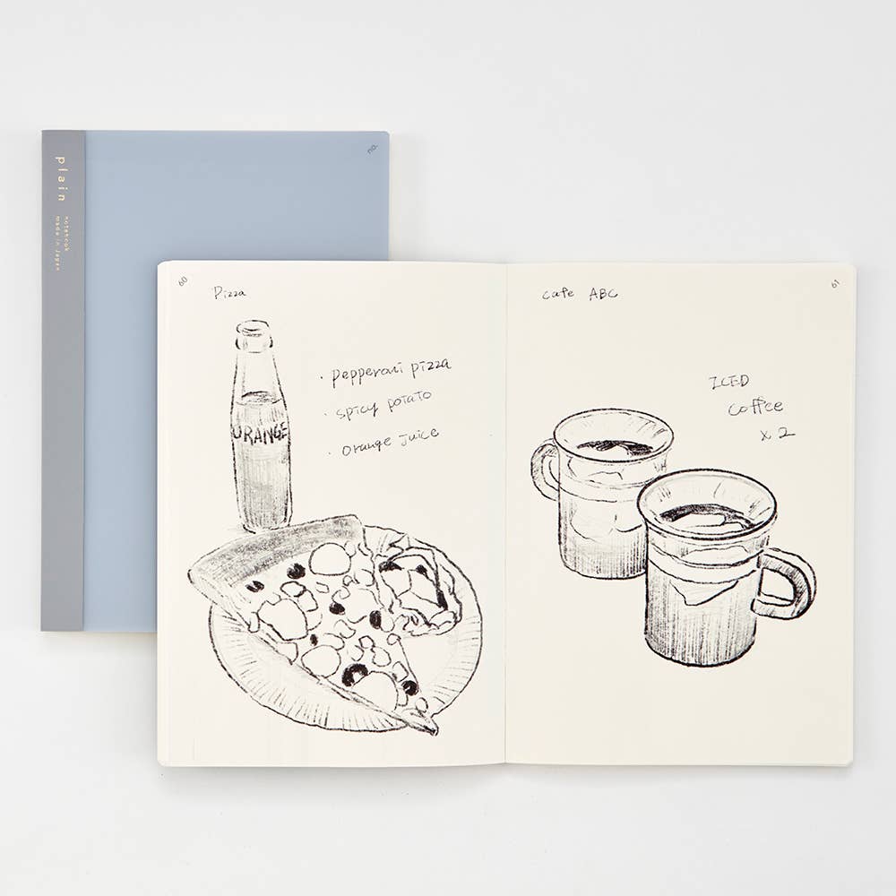Isshoni. NoteBook Number A5 Plain: Clear・Daigo