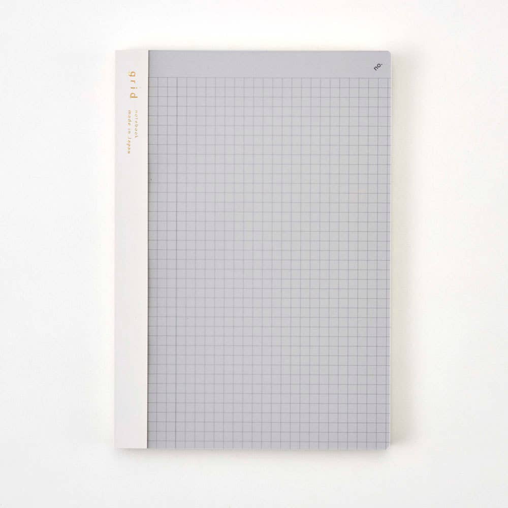Isshoni. NoteBook Number A5 Grid : Black・Daigo