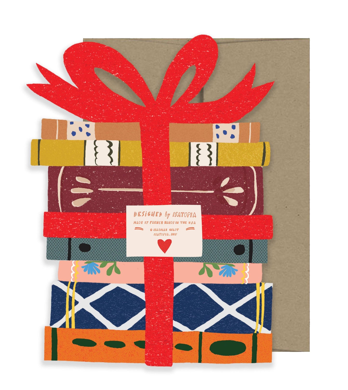 Book Lovers Die Cut Card · Isatopia