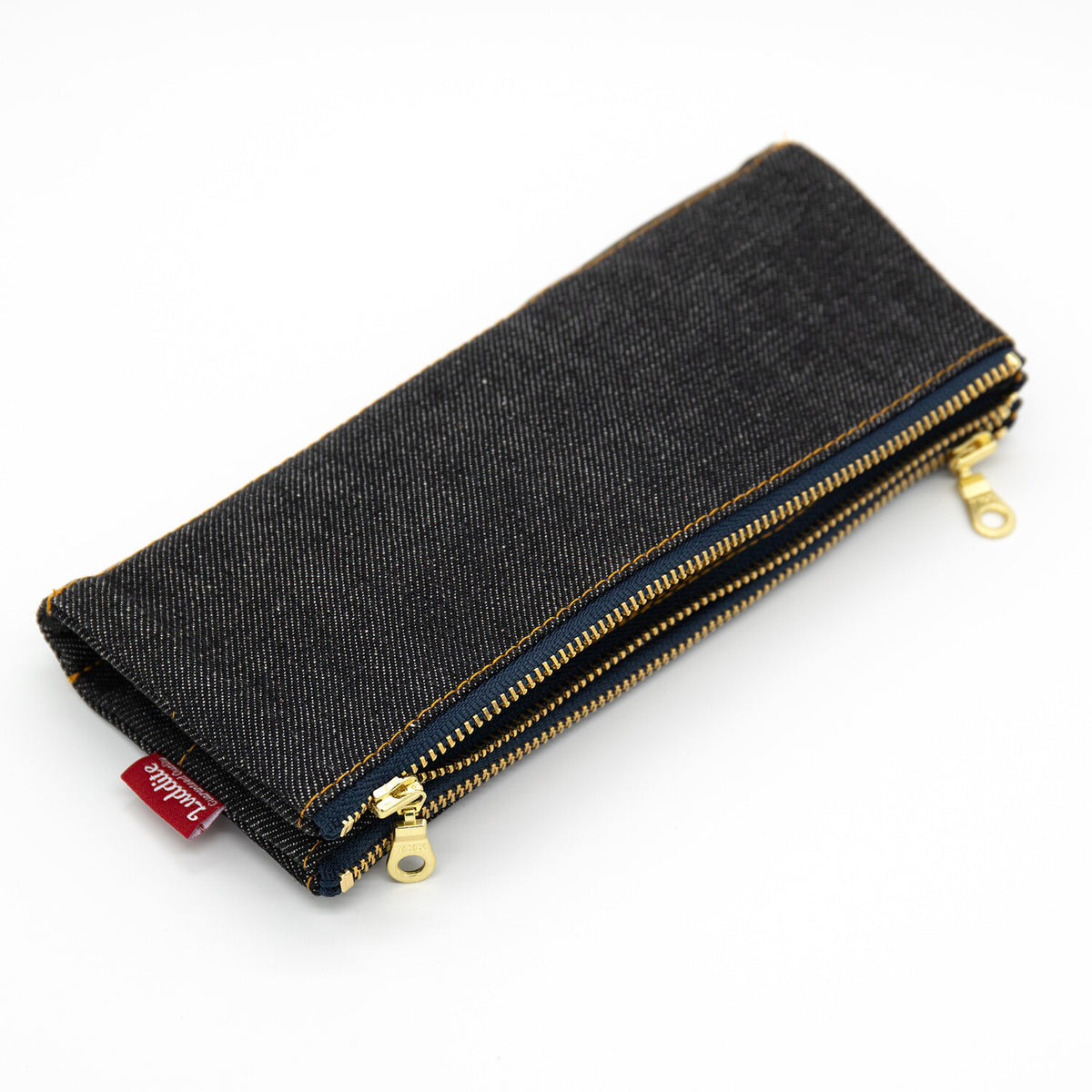 Black Denim Bendy Pen Case · LUDDITE