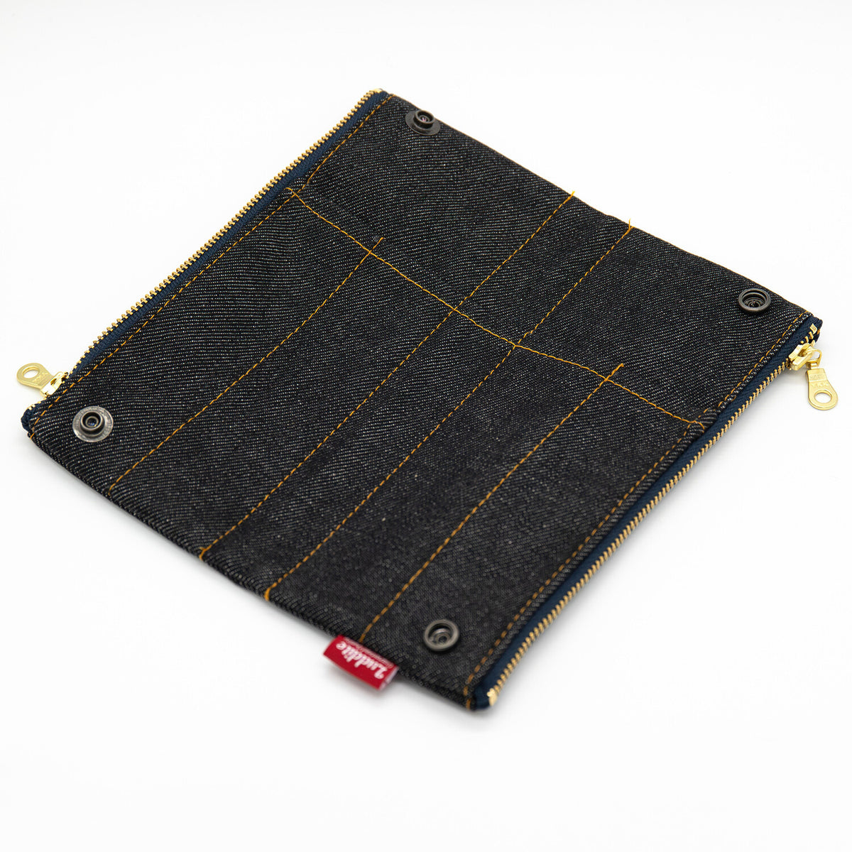 Black Denim Bendy Pen Case · LUDDITE