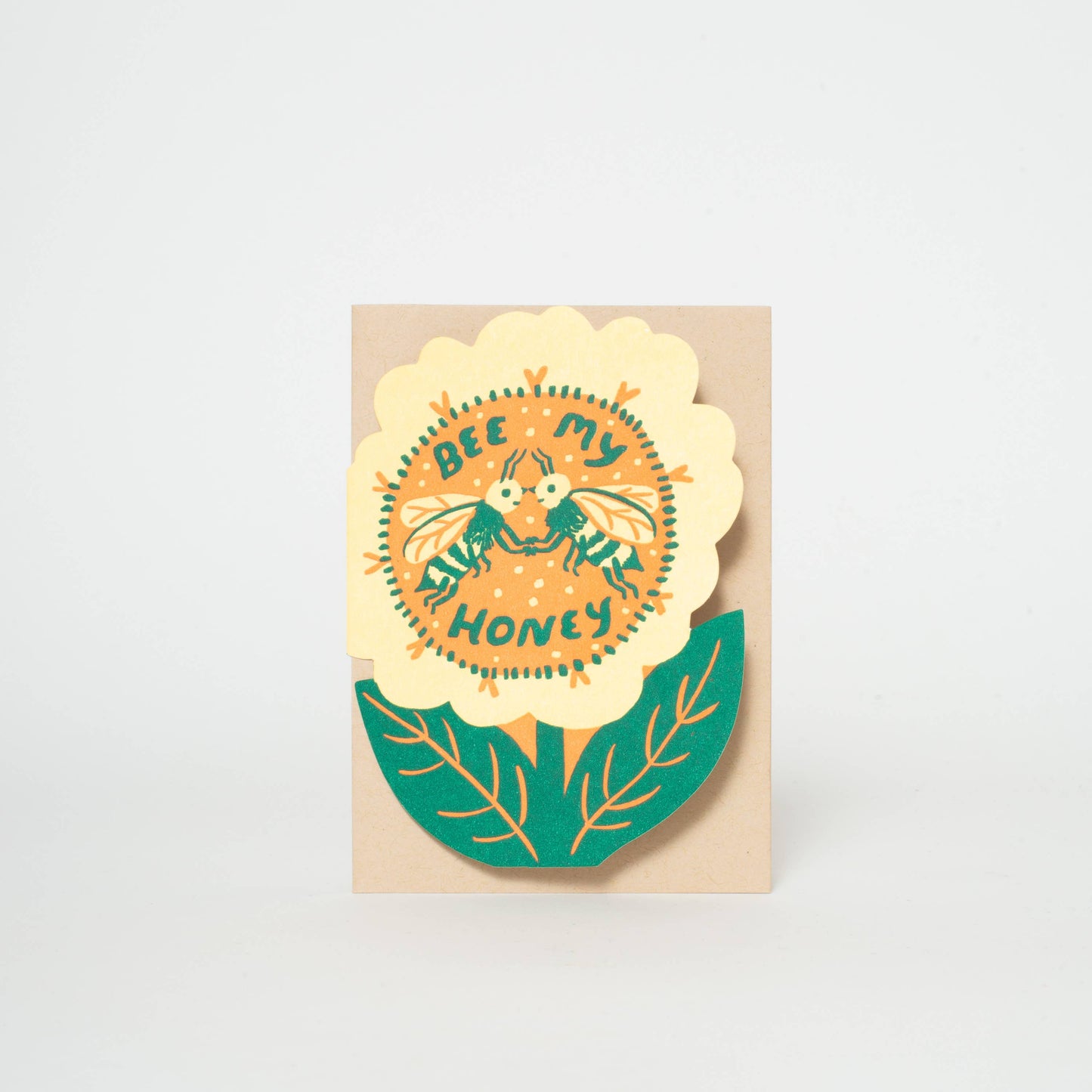 Bee My Honey Letterpress Love Card · Phoebe Wahl & Egg Press