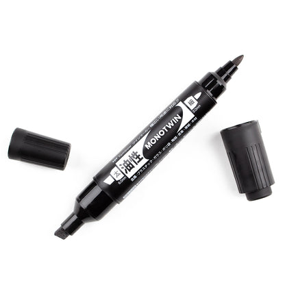 Tombow Mono Twin Bold Black Permanent Marker