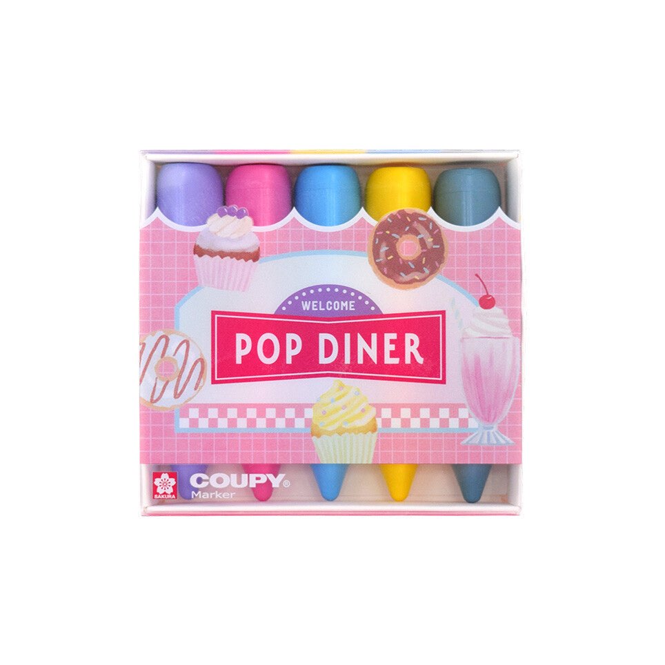 Sakura Craypas Coupy Marker Highlighter Crayons《Set of 5》