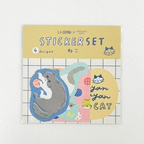 Cat Riso Sticker Set · Furukawashiko