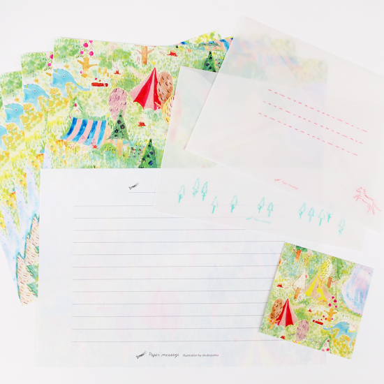 Daytime Grassland Circus Letter Set · Paper Message
